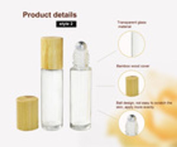 2pcs 10ml clear black roll on roller bottle for essential oils refillable perfume bottle deodorant containers with bamboo caps
2pcs 10ml clear black roll on roller bottle for essential oils refillable perfume bottle deodorant containers with bamboo caps