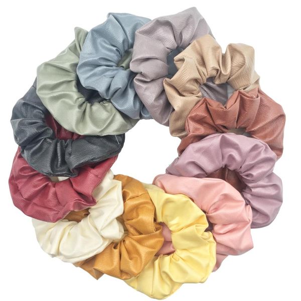 6pcs/lot solid lady hair scrunchies christmas elastic hair bands pure color bobble sports dance pu leather chiffon bands
6pcs/lot solid lady hair scrunchies christmas elastic hair bands pure color bobble sports dance pu leather chiffon bands