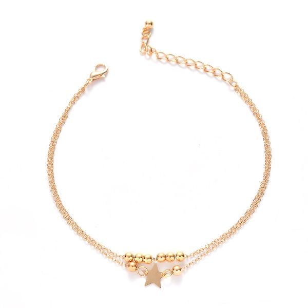 fashion personality double layered foot jewelry women chain bead star anklets summer beach gold silver ankle bracelets, Red;blue
fashion personality double layered foot jewelry women chain bead star anklets summer beach gold silver ankle bracelets, Red;blue