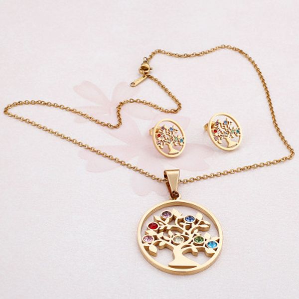 necklace earring sets female chirstmas necklaces stainless steel tree of life colorful cubic zirconia collars choker jewelry, Silver
necklace earring sets female chirstmas necklaces stainless steel tree of life colorful cubic zirconia collars choker jewelry, Silver