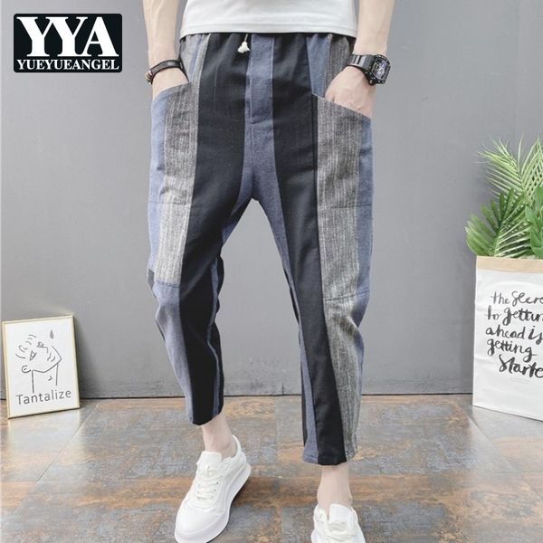 summer new men casual pencil pants street loose fit hip hop harem pants elastic waist mixed color calf-length cross-pants men, Black
summer new men casual pencil pants street loose fit hip hop harem pants elastic waist mixed color calf-length cross-pants men, Black