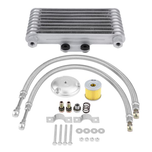 125ml aluminum motorcycle oil cooler engine oil cooling radiator system kit for 125cc 150cc 200cc
125ml aluminum motorcycle oil cooler engine oil cooling radiator system kit for 125cc 150cc 200cc