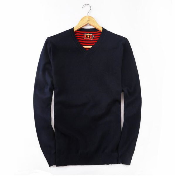 2019 new pt22638 autumn brand men's pullover v-neck 100% cotton solid color sweater long-sleeved casual sweater homme clothes, White;black
2019 new pt22638 autumn brand men's pullover v-neck 100% cotton solid color sweater long-sleeved casual sweater homme clothes, White;black