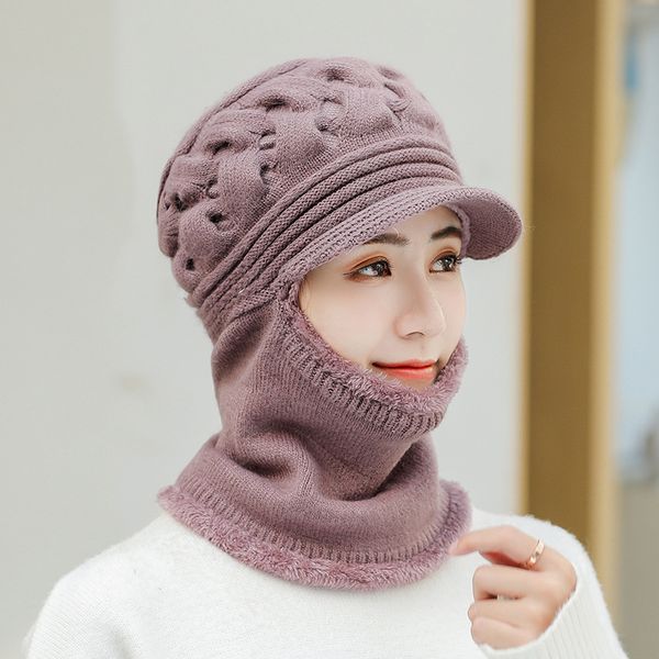 sparsil women winter hair knitted beanie skullies autumn thicken scarf outdoor neck warm fur collar ear protect flat cap, Blue;gray
sparsil women winter hair knitted beanie skullies autumn thicken scarf outdoor neck warm fur collar ear protect flat cap, Blue;gray
