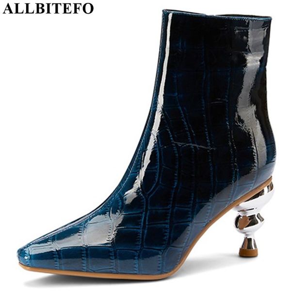 allbitefo real genuine leather leisure women boots helical heel comfortable ankle boots fashion girls autumn winter, Black
allbitefo real genuine leather leisure women boots helical heel comfortable ankle boots fashion girls autumn winter, Black