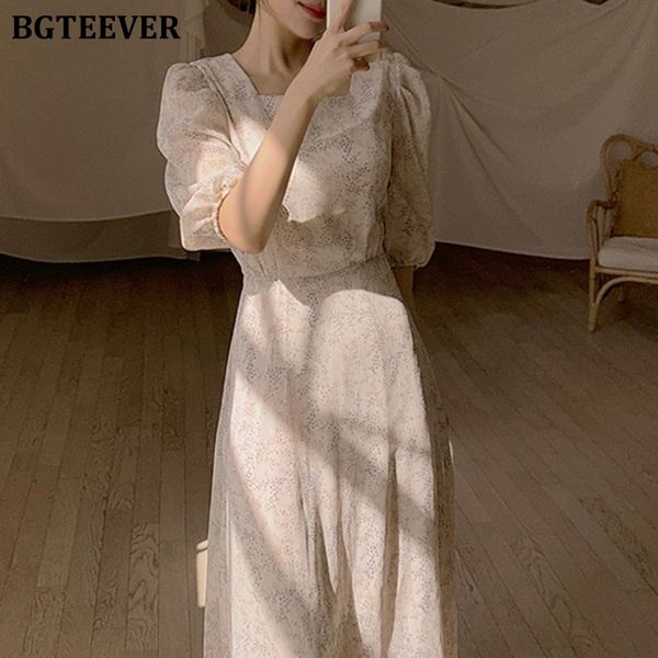 bgteever summer square collar chiffon dress for women short sleeve a-line lace-up female floral dress 2020 elegant vestidos, White;black
bgteever summer square collar chiffon dress for women short sleeve a-line lace-up female floral dress 2020 elegant vestidos, White;black