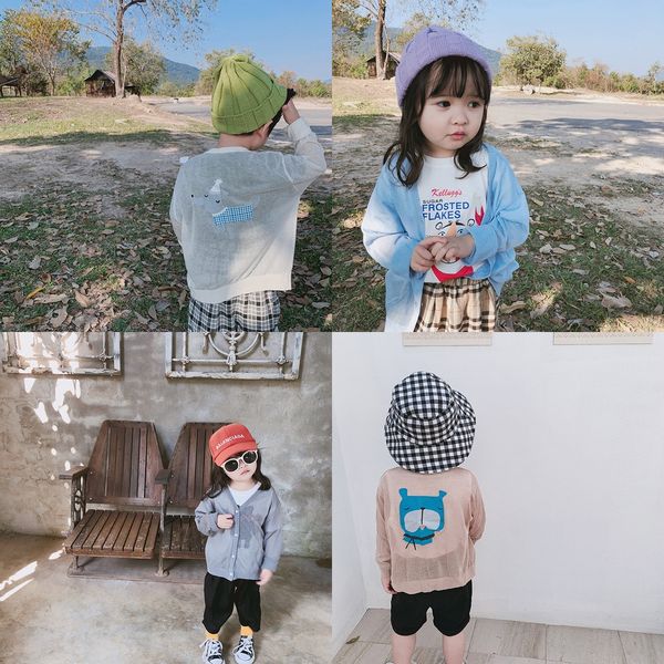 2020 summer children rashguard boy cartoon knitted jacket shirt cardigan girls ice silk mian airable shirt light jacket, Blue
2020 summer children rashguard boy cartoon knitted jacket shirt cardigan girls ice silk mian airable shirt light jacket, Blue