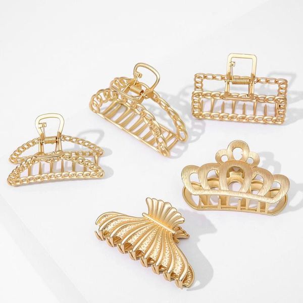 m mism 1pc metal hollow hair claw for women girls crown map butterfly flower shape hair crab claw accessories
m mism 1pc metal hollow hair claw for women girls crown map butterfly flower shape hair crab claw accessories