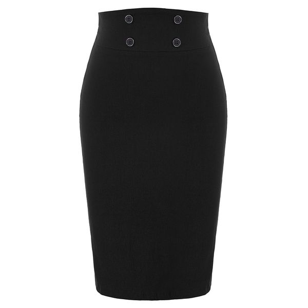 black/ navy blue skirts womens vintage retro buttons decorated knee back-split hips-wrapped bodycon pencil skirt business wear, Black;gray
black/ navy blue skirts womens vintage retro buttons decorated knee back-split hips-wrapped bodycon pencil skirt business wear, Black;gray