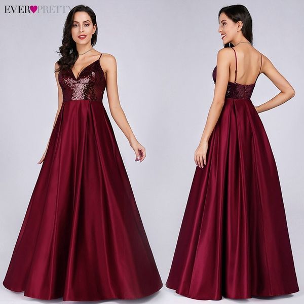 ever pretty burgundy a-line sleeveless v-neck satin long evening dresses 2019 new arrival abiye gece elbisesi, White;black
ever pretty burgundy a-line sleeveless v-neck satin long evening dresses 2019 new arrival abiye gece elbisesi, White;black