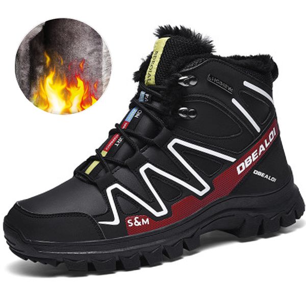 mountain climbing shoes autumn and winter plus velvet warm high-shoes casual men's 2019 indestructible snow snow boots, Black
mountain climbing shoes autumn and winter plus velvet warm high-shoes casual men's 2019 indestructible snow snow boots, Black