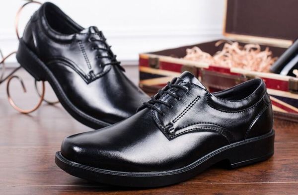 new spring shoes men model genuine leather shoes slip-on men ing, Black