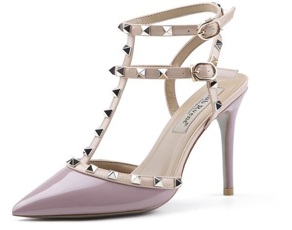 10cm high heels dress shoes party fashion rivets girls pointed toe shoes buckle pillage wedding shoes patchwork 03, Black
10cm high heels dress shoes party fashion rivets girls pointed toe shoes buckle pillage wedding shoes patchwork 03, Black