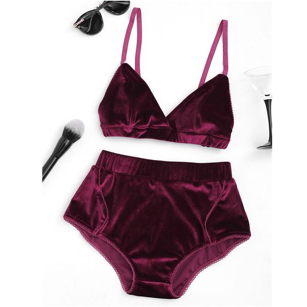 fashion push up bra sets high waist panties velvet lingerie bra and briefs set women underwear soft trim sets, Red;black
fashion push up bra sets high waist panties velvet lingerie bra and briefs set women underwear soft trim sets, Red;black