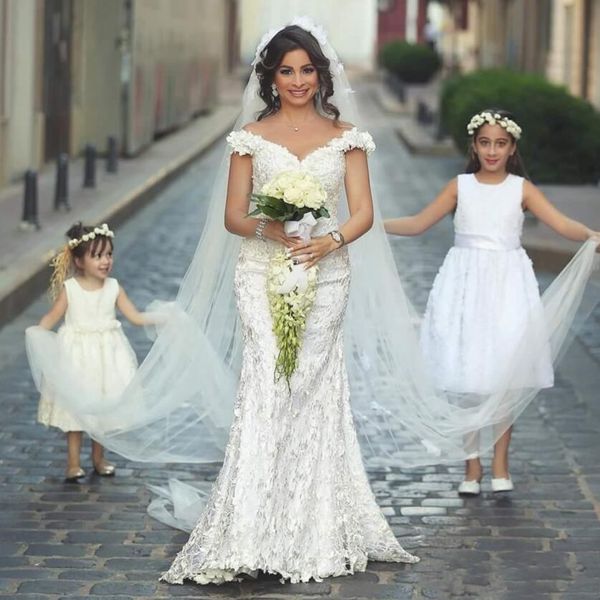 Off The Shoulder Lace Wedding Dresses Cap Sleeves Appliques Mermaid Wedding Gowns Custom made Zipper Back Bridal Dress Vestidos
Off The Shoulder Lace Wedding Dresses Cap Sleeves Appliques Mermaid Wedding Gowns Custom made Zipper Back Bridal Dress Vestidos