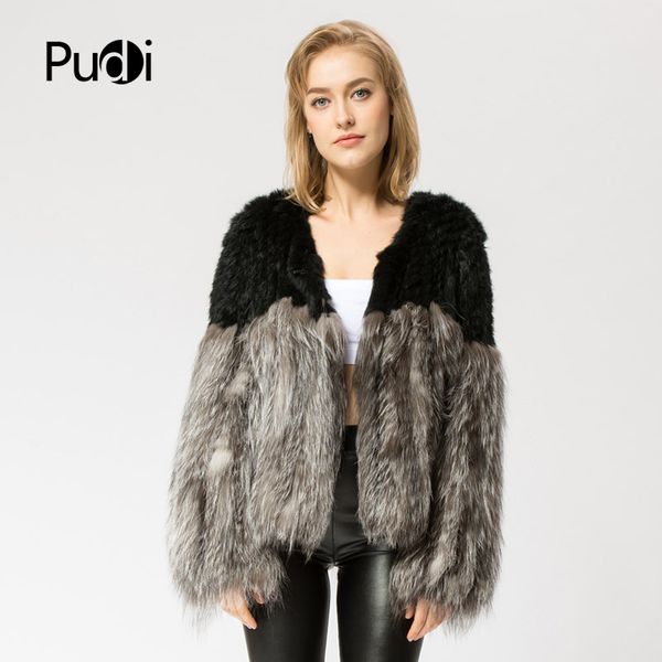 cr058 female knitted real silver fur coat jacket over size russian women's winter warm fur coats, Black
cr058 female knitted real silver fur coat jacket over size russian women's winter warm fur coats, Black