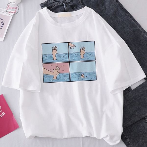 summer new fashion fun cartoon casual harajuku ulzzang casual female large size loose short sleeved tees cute t shirt, White
summer new fashion fun cartoon casual harajuku ulzzang casual female large size loose short sleeved tees cute t shirt, White