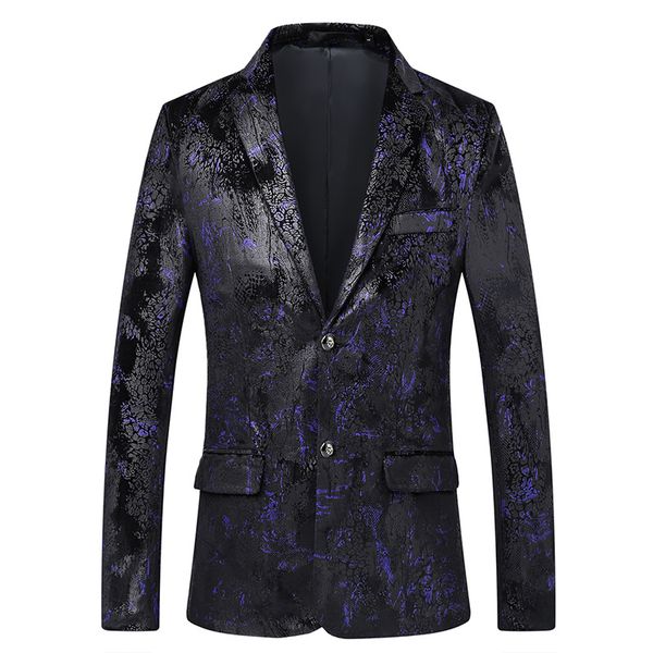 ursporttech men blazer 2019 floral pattern casual blazer men suit jacket british gentleman wedding grooms slim fit fashion coat, White;black
ursporttech men blazer 2019 floral pattern casual blazer men suit jacket british gentleman wedding grooms slim fit fashion coat, White;black