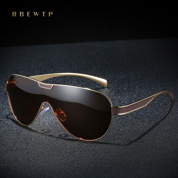 rbewtp brand 2019 pilot sunglasses men polarized driving one lens oversized sunglasses uv400 frame eyewear gafas de so, White;black
rbewtp brand 2019 pilot sunglasses men polarized driving one lens oversized sunglasses uv400 frame eyewear gafas de so, White;black