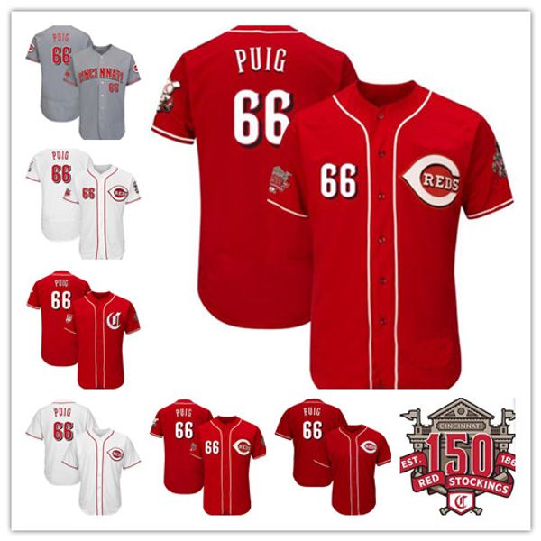 2019 men 66 Yasiel Puig Mens Spring Training 150th Cincinnati jerseys Reds Baseball Jersey Gray White Red free shipping
2019 men 66 Yasiel Puig Mens Spring Training 150th Cincinnati jerseys Reds Baseball Jersey Gray White Red free shipping