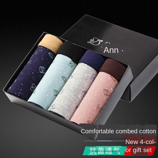 gift box printed underwear pure cotton men's underwear comfortable rc organic cotton men's boxer pants, Black;white
gift box printed underwear pure cotton men's underwear comfortable rc organic cotton men's boxer pants, Black;white