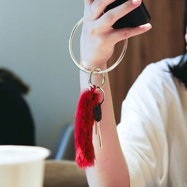 new anti-lost car key ring pendant fashion alloy bracelet jewelry simulation water mane pendant ornaments, Silver
new anti-lost car key ring pendant fashion alloy bracelet jewelry simulation water mane pendant ornaments, Silver