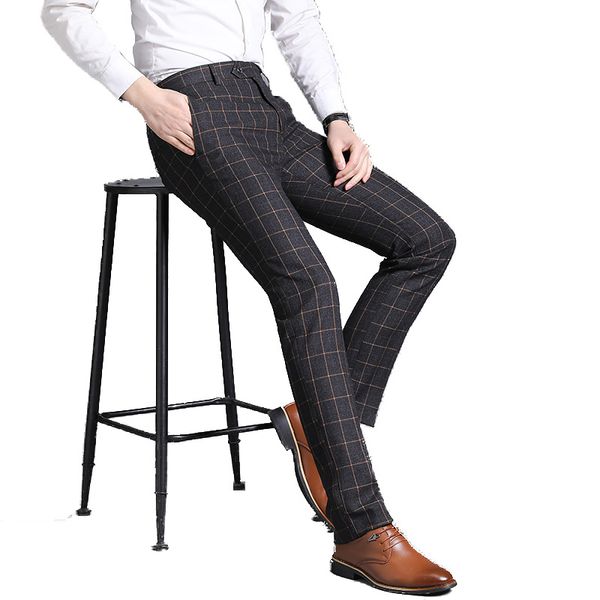 2020 fashion men business formal suit pants mens quality casual pants stretch men plaid trousers long straight classic slim pant, Black
2020 fashion men business formal suit pants mens quality casual pants stretch men plaid trousers long straight classic slim pant, Black