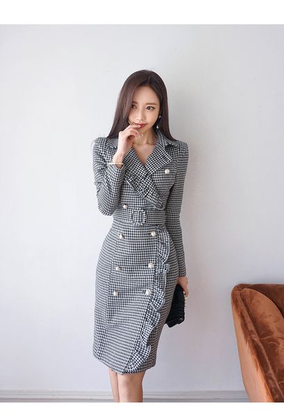 mermaid women dresses plus size party midi long sleeve 2020 winter double-breasted long sleeve ruffles bodycon houndstooth office dress, Black;gray
mermaid women dresses plus size party midi long sleeve 2020 winter double-breasted long sleeve ruffles bodycon houndstooth office dress, Black;gray