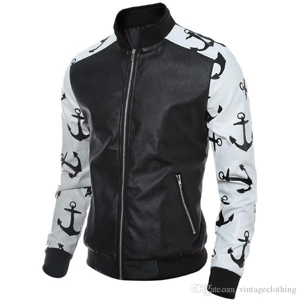 men's jackets mens leather patchwork fashion coats male long sleeve slim fit stand collar motorcycle, Black;brown
men's jackets mens leather patchwork fashion coats male long sleeve slim fit stand collar motorcycle, Black;brown