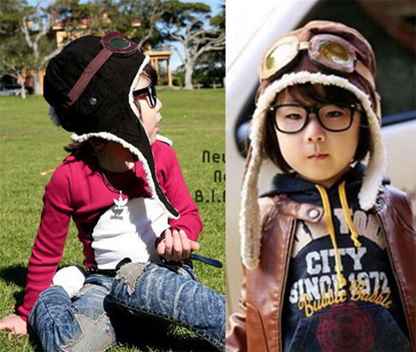 fashion style new cute baby toddler boy girl kids pilot cap warm hats earflap beanie children's hats, Blue;gray
fashion style new cute baby toddler boy girl kids pilot cap warm hats earflap beanie children's hats, Blue;gray