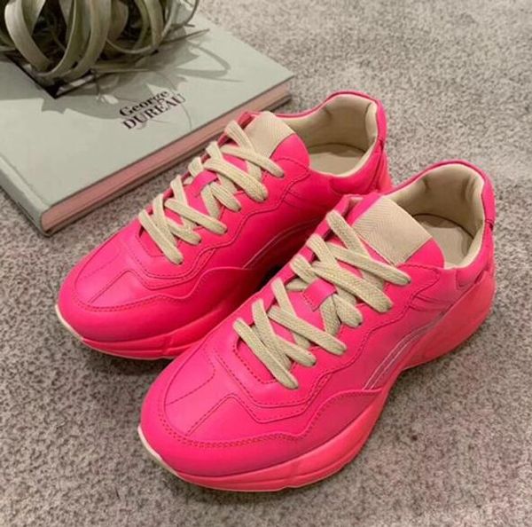 2019 mens women casual shoes rhyton vintage trainer sneakers fluorescent color leather sports dance dad shoes sports oversize trainers we516, Black
2019 mens women casual shoes rhyton vintage trainer sneakers fluorescent color leather sports dance dad shoes sports oversize trainers we516, Black