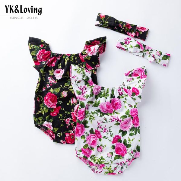 2020 ute floral romper 2pcs baby girls clothes jumpsuit romper + headband 0-24m age infant toddler newborn outfits set sale, Blue
2020 ute floral romper 2pcs baby girls clothes jumpsuit romper + headband 0-24m age infant toddler newborn outfits set sale, Blue