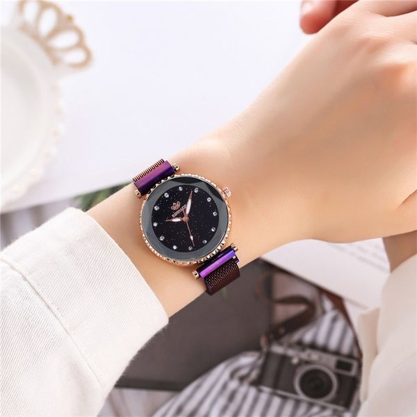 luxury stainless steel mesh belt watch brand women watches gift clock rhinestone starry sky ladies quartz wristwatch relogio, Slivery;brown
luxury stainless steel mesh belt watch brand women watches gift clock rhinestone starry sky ladies quartz wristwatch relogio, Slivery;brown
