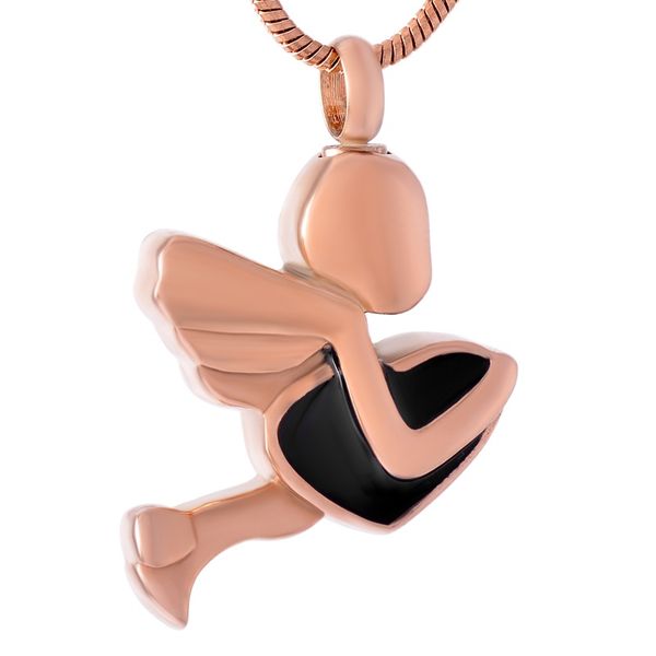 ijd9461 rose gold flying angel send you black heart urn pendant cremation for ashes valentine's day stainless steel keepsake gifts jewe, Silver
ijd9461 rose gold flying angel send you black heart urn pendant cremation for ashes valentine's day stainless steel keepsake gifts jewe, Silver