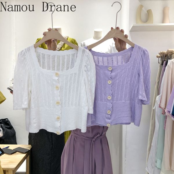 south korea 2020 summer net color square collar temperament ageing sweet single-breasted slim shirt all-match small shirt, White
south korea 2020 summer net color square collar temperament ageing sweet single-breasted slim shirt all-match small shirt, White