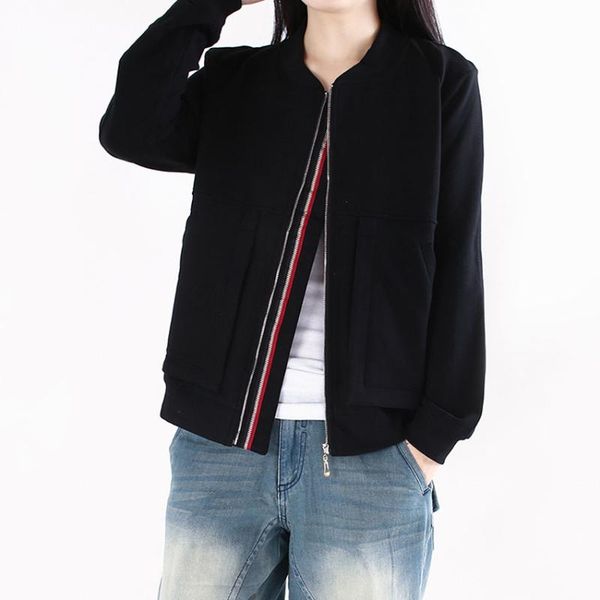 new 2020 autumn winter loose fit baseball style jacket women cotton coat casual outerwear plus size, Black;brown
new 2020 autumn winter loose fit baseball style jacket women cotton coat casual outerwear plus size, Black;brown