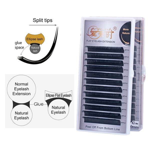 newcome flat ellipse eyelashes extension 0.10 0.15 0.20mm matte flat lashes split tips ellipse shaped false individual eyelashes
newcome flat ellipse eyelashes extension 0.10 0.15 0.20mm matte flat lashes split tips ellipse shaped false individual eyelashes