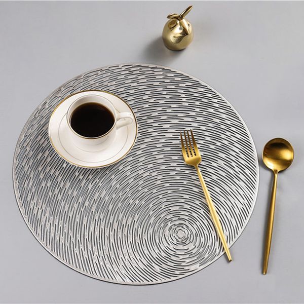 europe 2pcs gold silvery placemat for dining table kitchen pvc table mats for dining coasters set pad l restaurant decor cd3
europe 2pcs gold silvery placemat for dining table kitchen pvc table mats for dining coasters set pad l restaurant decor cd3