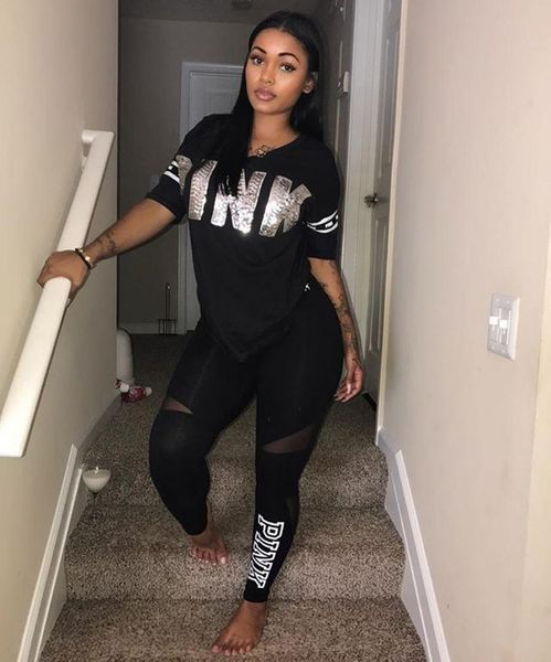 Новое лето Письмо розовых печатей Tracksuit Женщина из двух частей Комплекта 2019 с коротким рукавом рубашки Длинных брюк костюмов повседневной 2 шт костюмы
Новое лето Письмо розовых печатей Tracksuit Женщина из двух частей Комплекта 2019 с коротким рукавом рубашки Длинных брюк костюмов повседневной 2 шт костюмы
