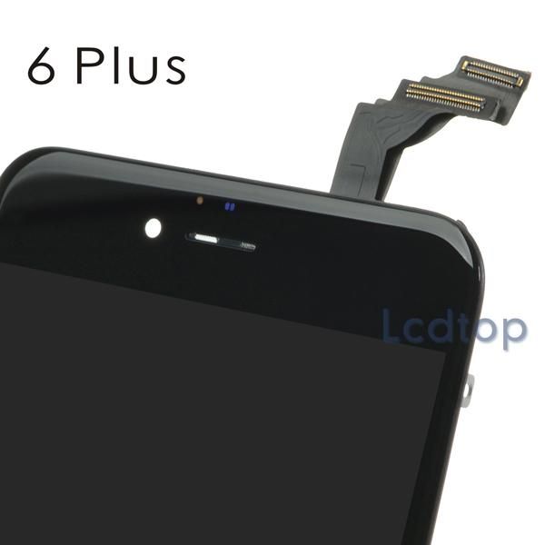 для iphone 6 plus lcd высокого качества мертвых пикселей не дисплей сенсорного экрана digitizer с рамкой с частями small parts полной сборки