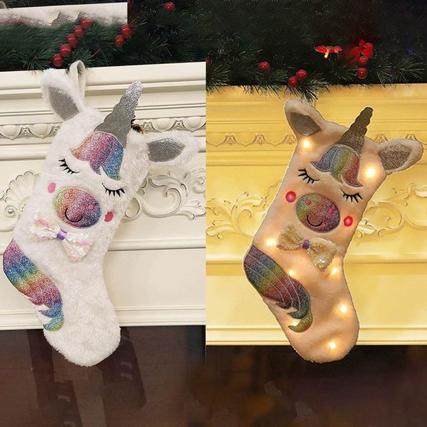 2019 new christmas decoration christmas socks gift bag candy bag large unicorn socks gift
2019 new christmas decoration christmas socks gift bag candy bag large unicorn socks gift