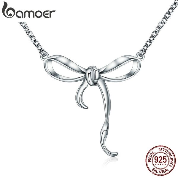 bamoer 100% 925 sterling silver twist bowknot pendant necklace women authentic sterling silver jewelry gift scn135
bamoer 100% 925 sterling silver twist bowknot pendant necklace women authentic sterling silver jewelry gift scn135