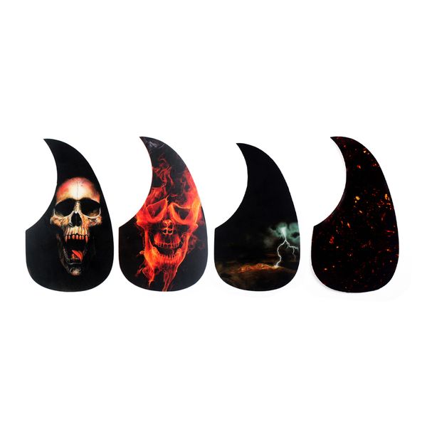 durable set of 4 acoustic guitar celluloid anti-scratch pickguard, skull heads/tortoise shell, 64/68mm radius
durable set of 4 acoustic guitar celluloid anti-scratch pickguard, skull heads/tortoise shell, 64/68mm radius
