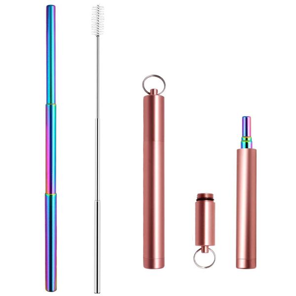 10pcs creative colorful collapsible straw reusable straws with case portable metal stainless steel bubble straw
10pcs creative colorful collapsible straw reusable straws with case portable metal stainless steel bubble straw