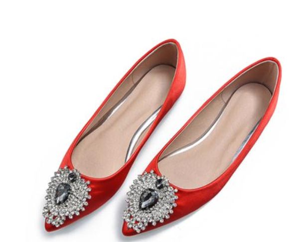 2019 women's shoes in spring and autumn with new style flat bottom pointed end water drill silk and satin @229, Black
2019 women's shoes in spring and autumn with new style flat bottom pointed end water drill silk and satin @229, Black
