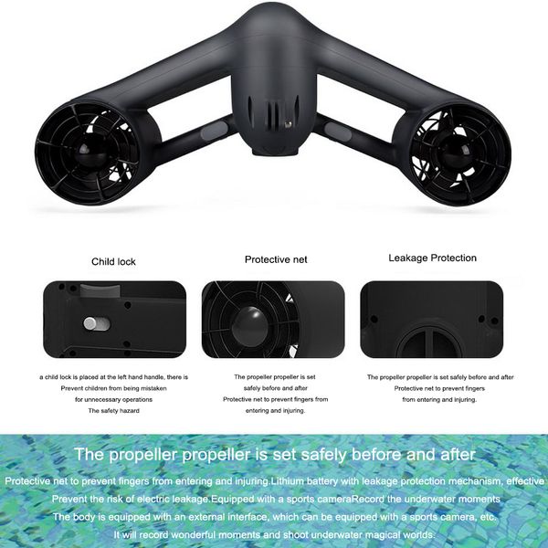 new trident underwater booster waterproof electric underwater scooter water sea two-speed propeller scooter diving equipment
new trident underwater booster waterproof electric underwater scooter water sea two-speed propeller scooter diving equipment