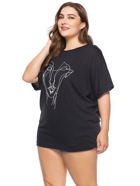 Womens Summer Puls Size Women Clothing Loose Designer Shirt Round Neck Cotton Blend Batwing Sleeve Tshirts
Womens Summer Puls Size Women Clothing Loose Designer Shirt Round Neck Cotton Blend Batwing Sleeve Tshirts