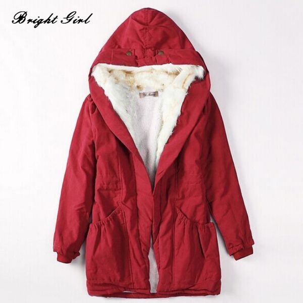 bright girl women winter coat thickened and slim big wool collar cotton-padded coat for girl fashion casual women's jackets, Black
bright girl women winter coat thickened and slim big wool collar cotton-padded coat for girl fashion casual women's jackets, Black