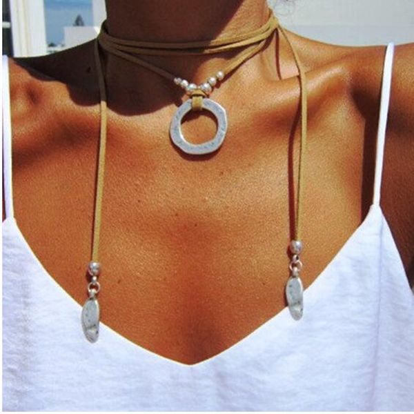 2019 vintage long necklace fashion handmade jewelry wearing multilayer rope leather alloy plant leaf charm pendant punk necklace, Silver
2019 vintage long necklace fashion handmade jewelry wearing multilayer rope leather alloy plant leaf charm pendant punk necklace, Silver