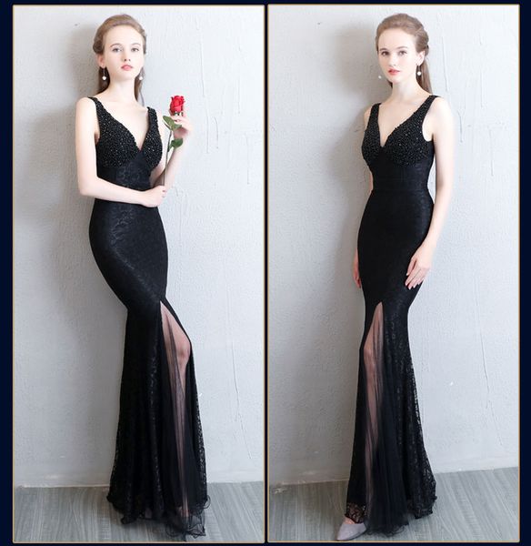 new fashion ballroom prom dresses gowns black long v-neck fishtail lace fall / winter formal evening dresses dh067, Black;red
new fashion ballroom prom dresses gowns black long v-neck fishtail lace fall / winter formal evening dresses dh067, Black;red